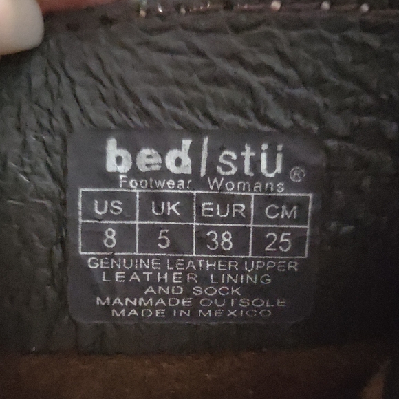 BED|STU Distressed Brown Heeled Boots In A Size 9* - Picture 11 of 11